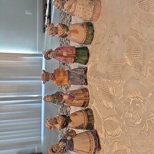 Lauritz Hjorth, Denmark Figurines In Traditional Dress, Lot of 7